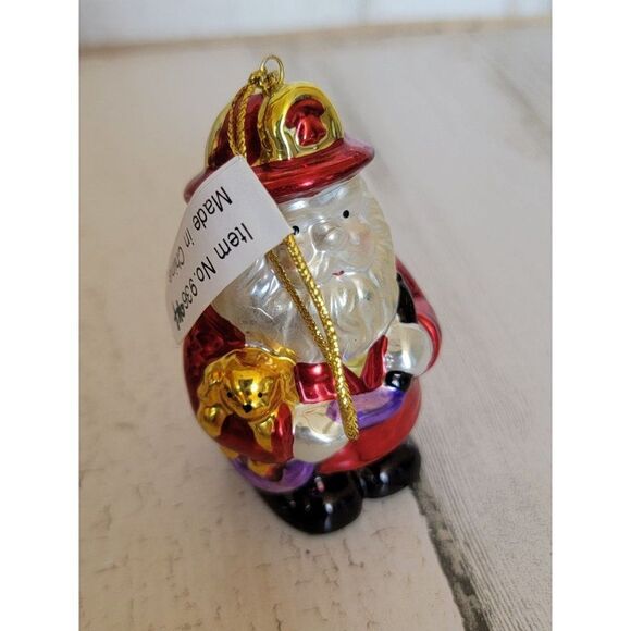 Shiny hero firefighter hose puppy dog ornament Xmas - Picture 5 of 6